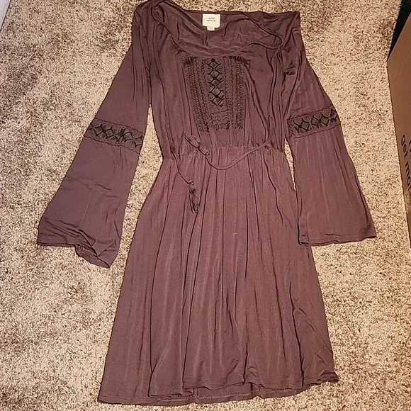 Knox Rose | Dresses | Boho Brownish Purple Dress | Poshmark